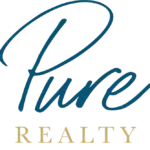 Logo in cursive that says Pure Realty