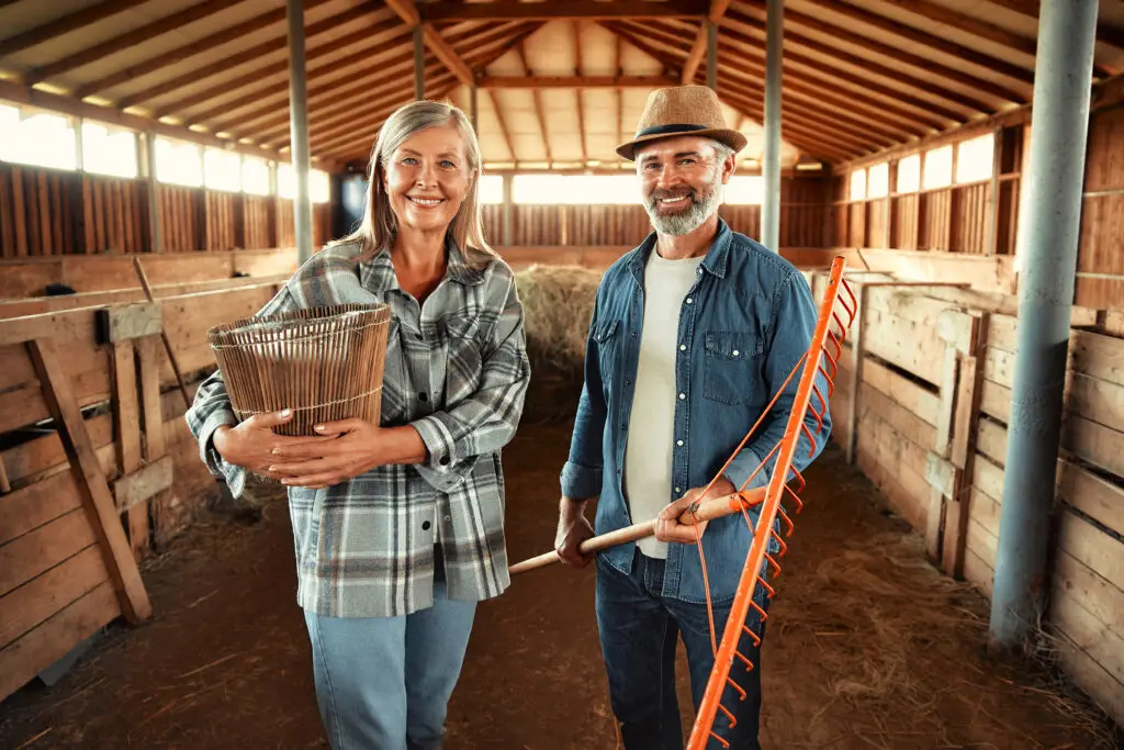 couple at farm and ranch properties