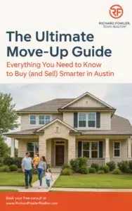 A book cover with The Ultimate Move up Guide as the title