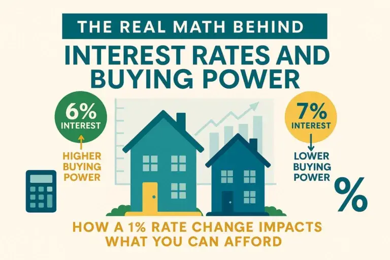 Interest rates affect buying power significantly.