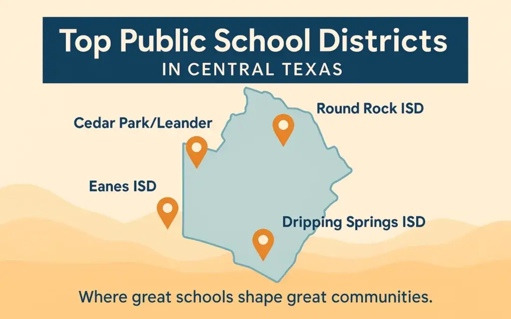 Austin Relocation: Schools, Activities, and Family Life in Central Texas 2 A map of school districts in the Austin area