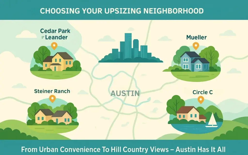The Complete Austin Home Upsizing Guide for 2025: Your Roadmap from Cramped to Comfortable 8 Upsizing Neighborhood